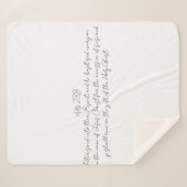 使徒2:38毛布イエス名ペンテコステ シェルパブランケット (正面(横))