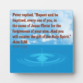 使徒2:38 フォトプラーク (正面)
