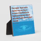 使徒2:38 フォトプラーク (正面)