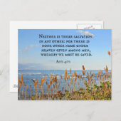 使徒4:12他の者には救いがない。 ポストカード (正面/裏面)