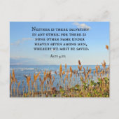 使徒4:12他の者には救いがない。 ポストカード (正面)