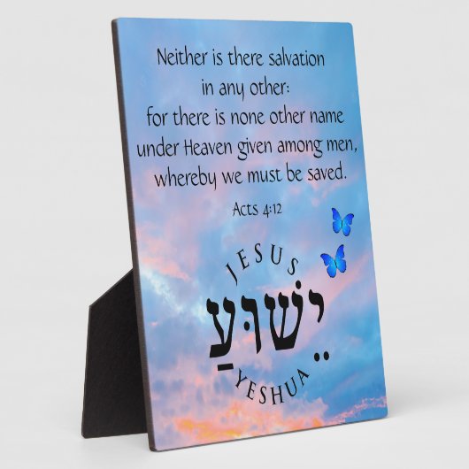 使徒4:12 フォトプラーク (側面)