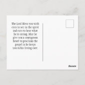 使徒4:29主よ与え素晴らし大胆な聖句 ポストカード (裏面)