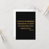 使徒7:51 KJVバイブル聖なる書物、 経典フラットグリーティング カード (正面/裏面インサイチュ)