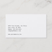 使用されたタイヤの名刺 名刺 (裏面)