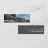 使用されたタイヤの細い名刺 スキニー名刺 (正面/裏面)