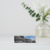 使用されたタイヤの細い名刺 スキニー名刺 (スタンド正面)