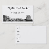 使用された本: 鉛筆の芸術: 名刺 (正面/裏面)