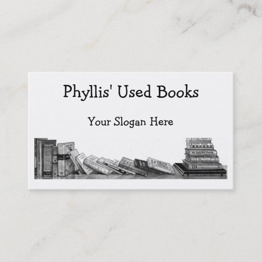 使用された本: 鉛筆の芸術: 名刺 (正面)