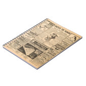 使用された紙の背景。viの古い新聞ページ ノートブック (左側)