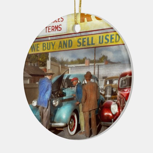 使用される車-売込み口上1939年 セラミックオーナメント (左)