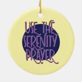 使用ザセレニティ祈りの言葉回復スローガンオーナメント セラミックオーナメント (裏面)