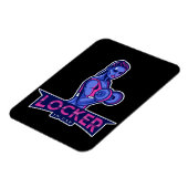 使用ジム重量挙げ女性の女の子のロッカー マグネット (左側)