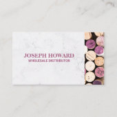 使用ワインコルク | 上面ビュー 名刺 (正面)