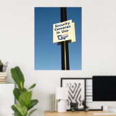 使用中のセキュリティカメラ ポスター (ホームオフィス)