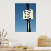 使用中のセキュリティカメラ ポスター (キッチン)