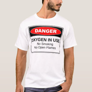 使用中の危険の酸素 Tシャツ