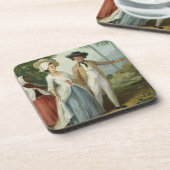 使用人によって出席されるプランターおよび彼の妻c.1 コースター (左側)