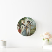 使用人によって出席されるプランターおよび彼の妻c.1 ラウンド壁時計 (ホーム)