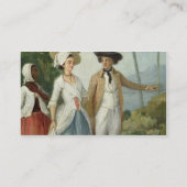 使用人によって出席されるプランターおよび彼の妻c.1 名刺 (裏面)