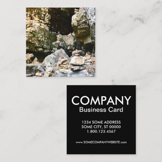 使用可能なシャムロックケアリン スクエア名刺 (正面/裏面)