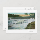 使用可能なダムのビュー ポストカード (正面/裏面)