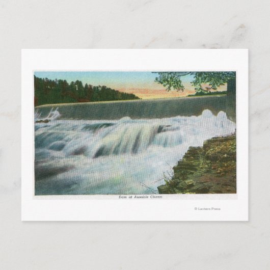 使用可能なダムのビュー ポストカード (正面)