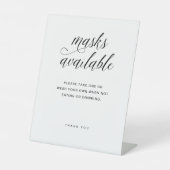使用可能なマスク |エレガントタイポグラフィ結婚ズ 台座サイン (正面)