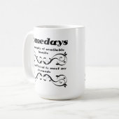 使用可能な島のおもしろマグカップ コーヒーマグカップ (正面左)