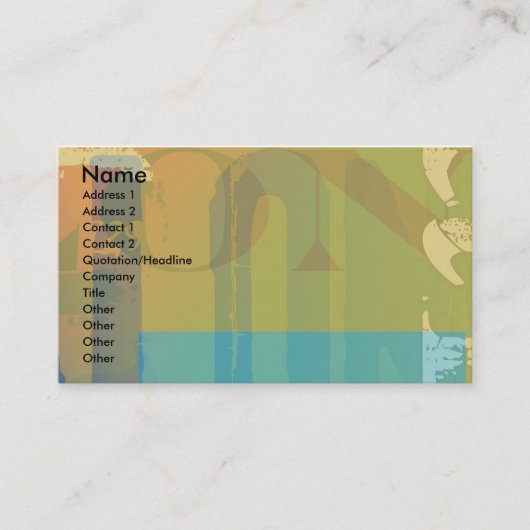 使用文字 名刺 (正面)