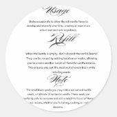 使用方法Homemade Vanilla抽出指示 ラウンドシール (正面)