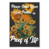 使用済みのパンティーを生き延びた証として送って下さい フォトプリント            (正面)