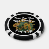 使用済みのパンティーを生き延びた証として送って下さい ポーカーチップ (シングル)