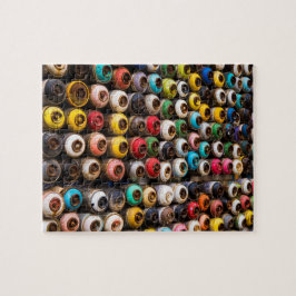 使用済みスプレー絵を描缶 ジグソーパズル