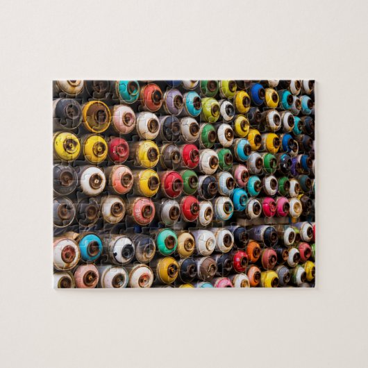 使用済みスプレー絵を描缶 ジグソーパズル (横)