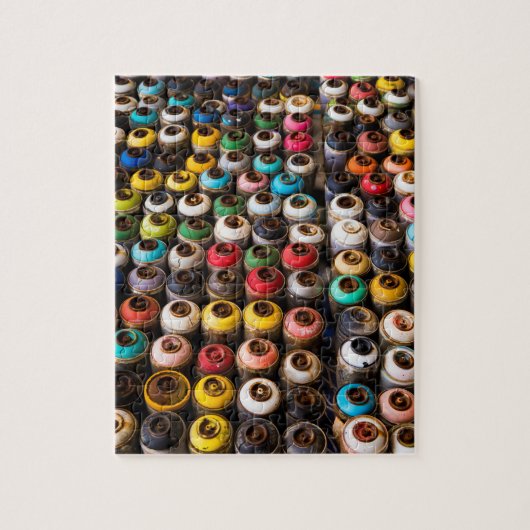 使用済みスプレー絵を描缶 ジグソーパズル (縦)