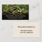 使用済みタイヤのリサイクルダンプまたはデポセンター 名刺 (正面/裏面)