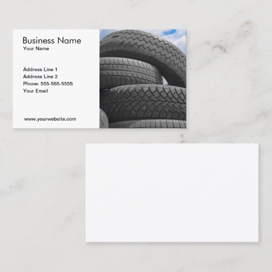 使用済みタイヤの名刺 名刺 (正面/裏面)
