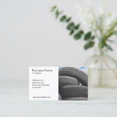 使用済みタイヤの名刺 名刺 (スタンド正面)