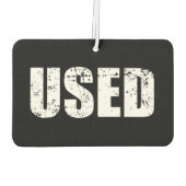 使用済み空気清浄機 カーエアーフレッシュナー (裏面)