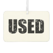 使用済み カーエアーフレッシュナー (裏面)