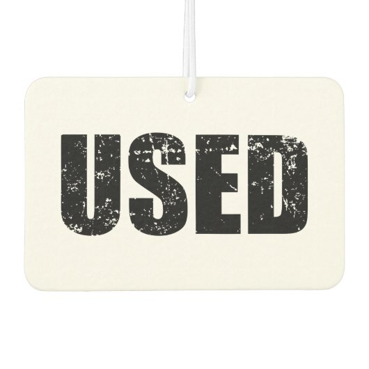 使用済み カーエアーフレッシュナー (正面)