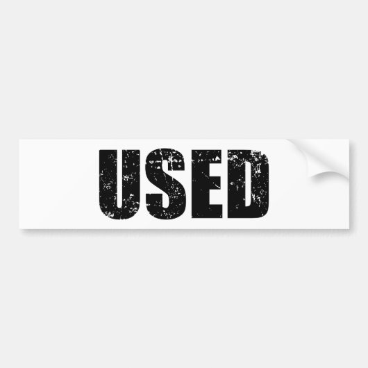 使用済み バンパーステッカー (正面)