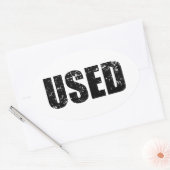 使用済み 楕円形シール (封筒)