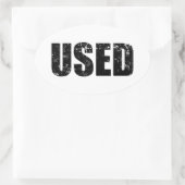 使用済み 楕円形シール (バッグ)