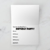 使用部品50番目のバースデーパーティ招待状 招待状 (内部)