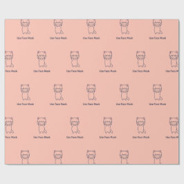 使用顔マスクキットンラッピング紙 ラッピングペーパー