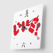 例えば！いいね! スクエア壁時計 (傾斜)