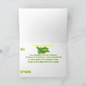 例えばDJの漫画のバースデー・カードに印を付けて下さい カード (内部)