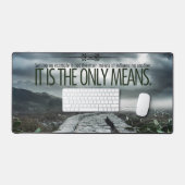 「例の設定」感動的引用文 デスクマット (キーボード&マウス)